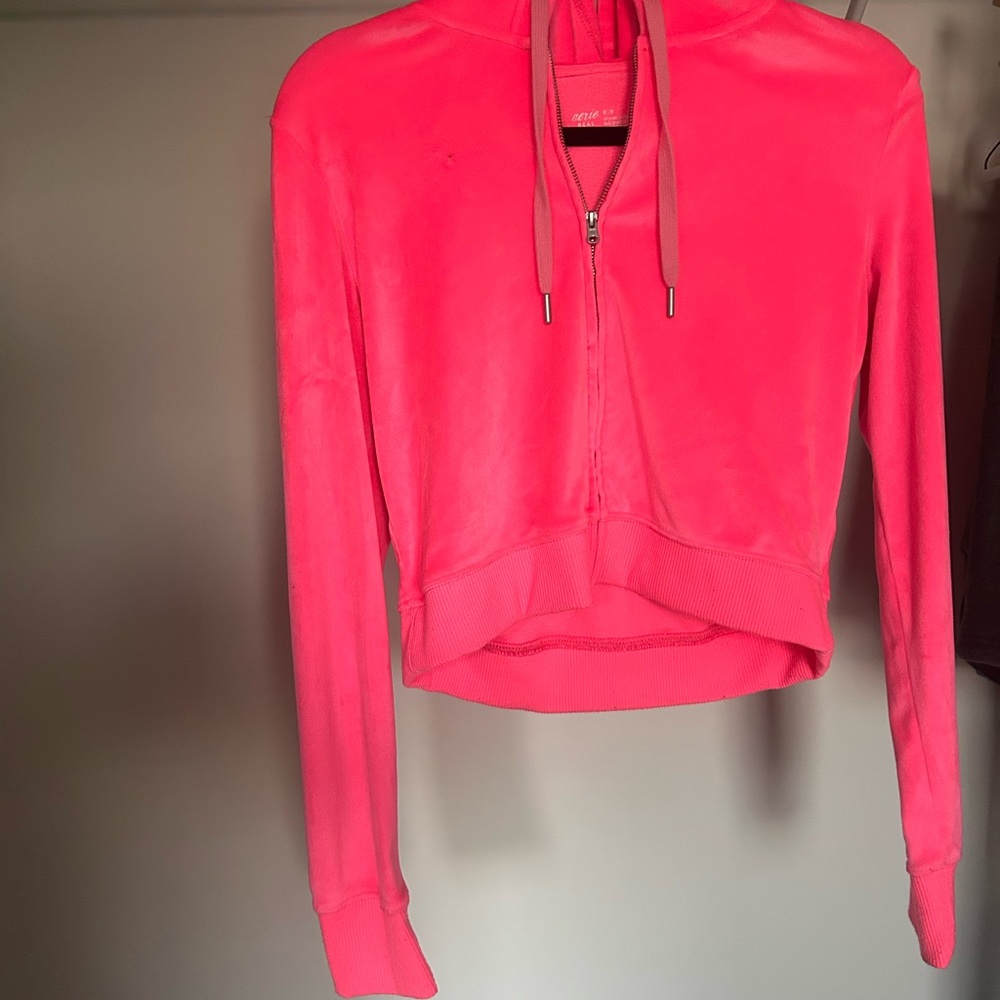 Pink velvet jacket